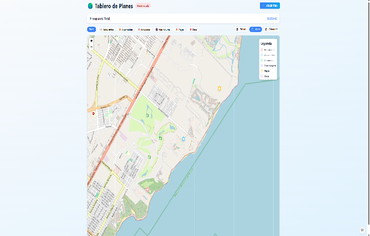 Tablero de Planes